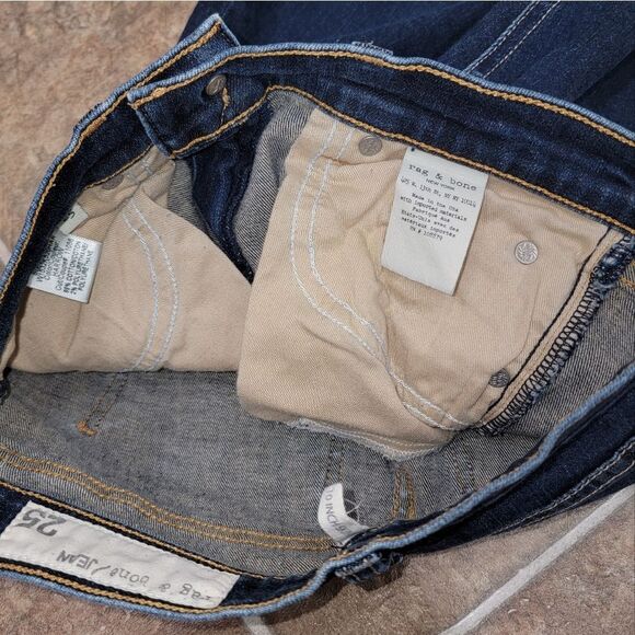 Rag & Bone 10 Inch Skinny Dark Wash Harrow Jeans Size 25 - Picture 7 of 11